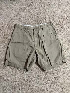 Polo Golf Ralph Lauren Men's Pleated Khaki Chino Shorts Size 36
